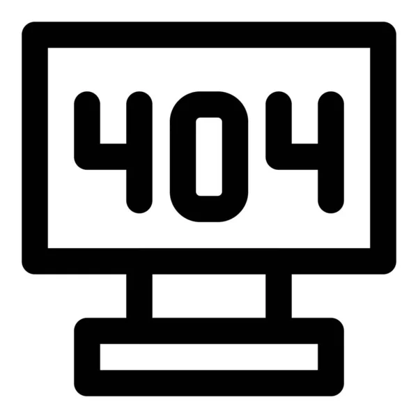 404 Símbolo Indicando Erro —  Vetores de Stock