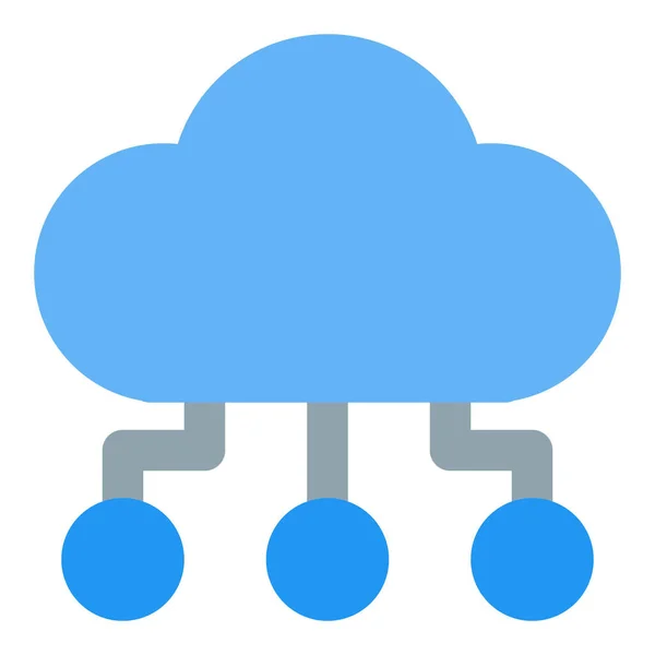 存储数字数据的云存储 — 图库矢量图片