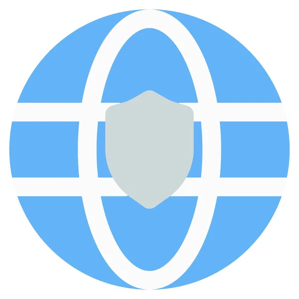 Browser Met Wereldwijde Beveiligingsfuncties — Stockvector