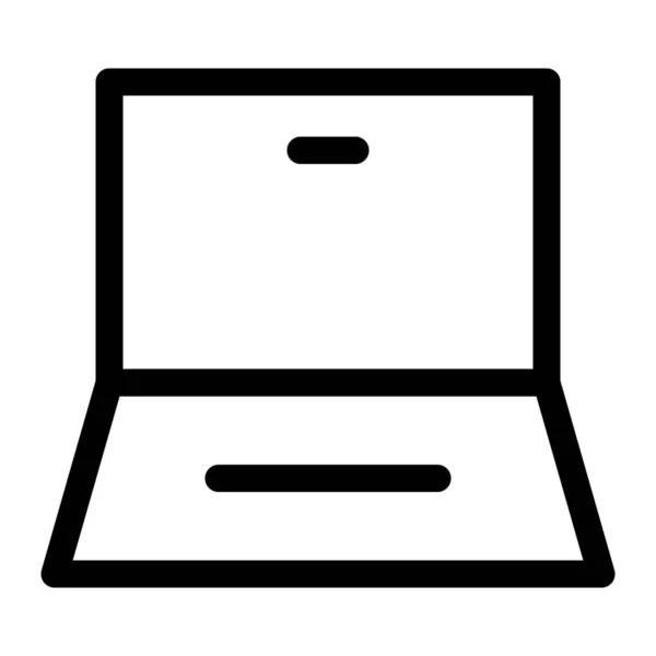 Draagbare Laptop Gemakkelijk Overal Mee Naartoe Nemen — Stockvector