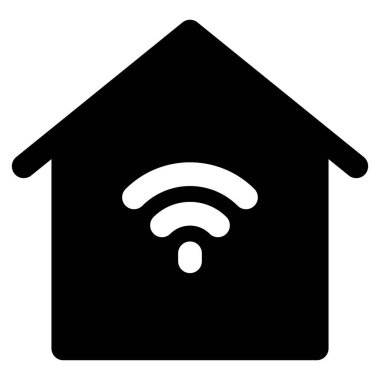 Akıllı bir evde kablosuz bağlantı.