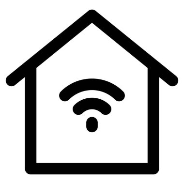 Akıllı bir evde kablosuz bağlantı.