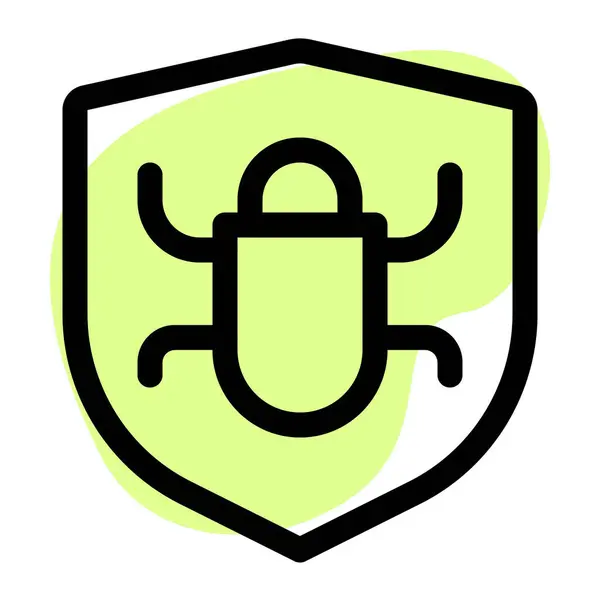 Attaques Virus Évitées Avec Malware — Image vectorielle