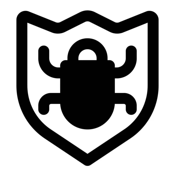 Uso Antimalware Para Proteger Software Informático — Vector de stock