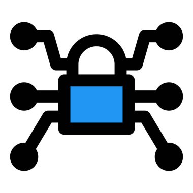 Sistem güvenliğini arttırmak için elektronik kilit.