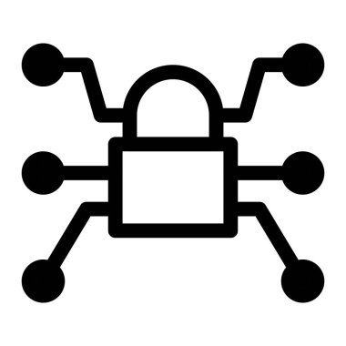 Sistem güvenliğini arttırmak için elektronik kilit.