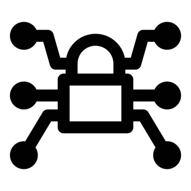 Sistem güvenliğini arttırmak için elektronik kilit.