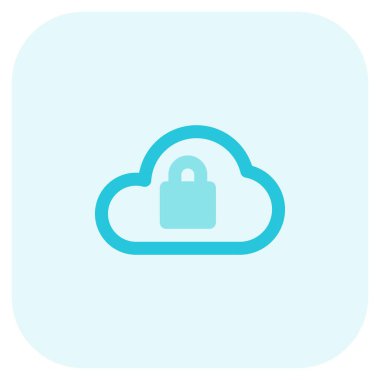 Kilit sistemi olan bulut deposu.