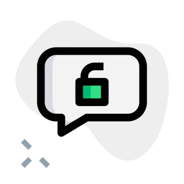 Sohbet kutusunda Isometric açık sistem.