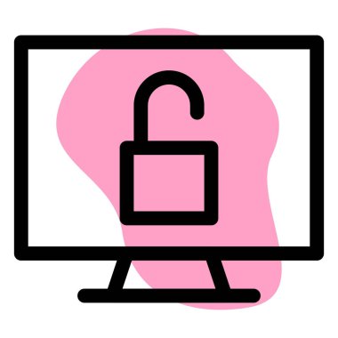 Kilitli bilgisayar, erişimi kolay.