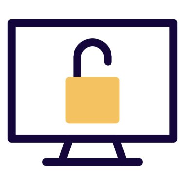 Kilitli bilgisayar, erişimi kolay.