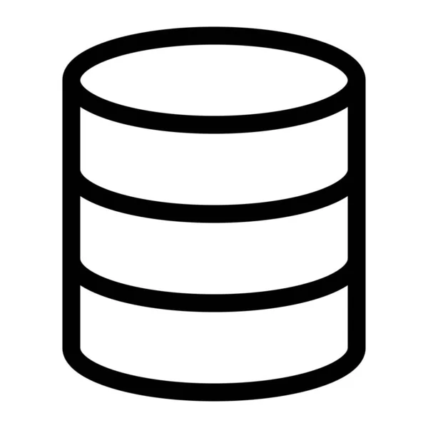 Database Een Verzameling Van Informatie — Stockvector
