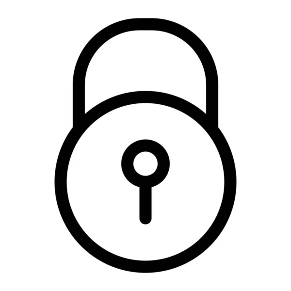 Cadenas Cybersécurité Pour Protection — Image vectorielle