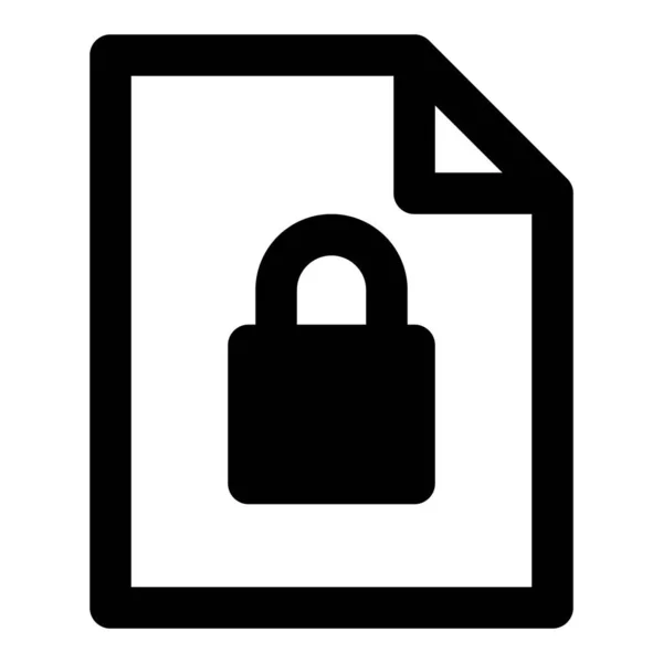 コンピュータシステム内の制限またはロックファイル — ストックベクタ