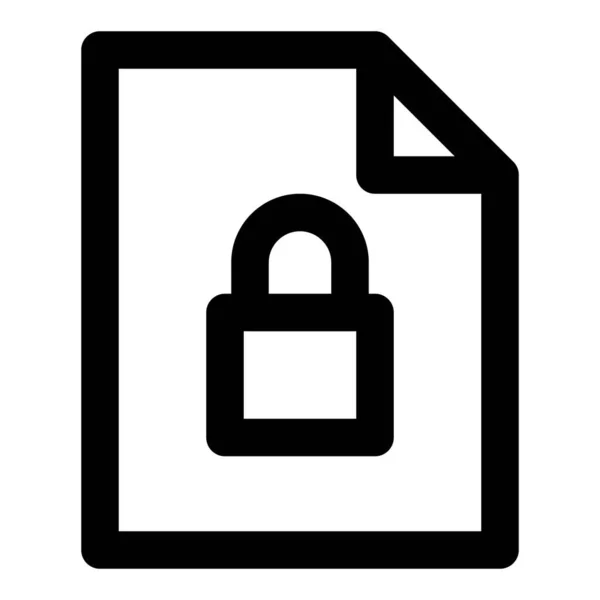 コンピュータシステム内の制限またはロックファイル — ストックベクタ