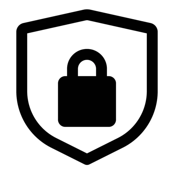 Låsskydd Symbol För Skydd — Stock vektor