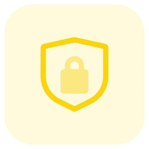 Lock Shield Symbol Protection — Stock Vector