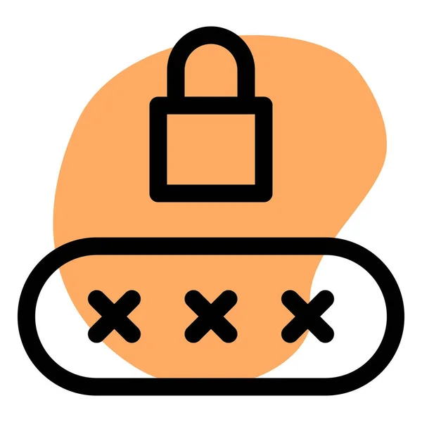 Keep Your Device Secure Unique Lock — Stock Vector