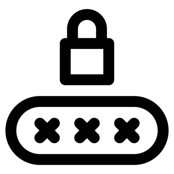 用独特的锁保证装置的安全 — 图库矢量图片