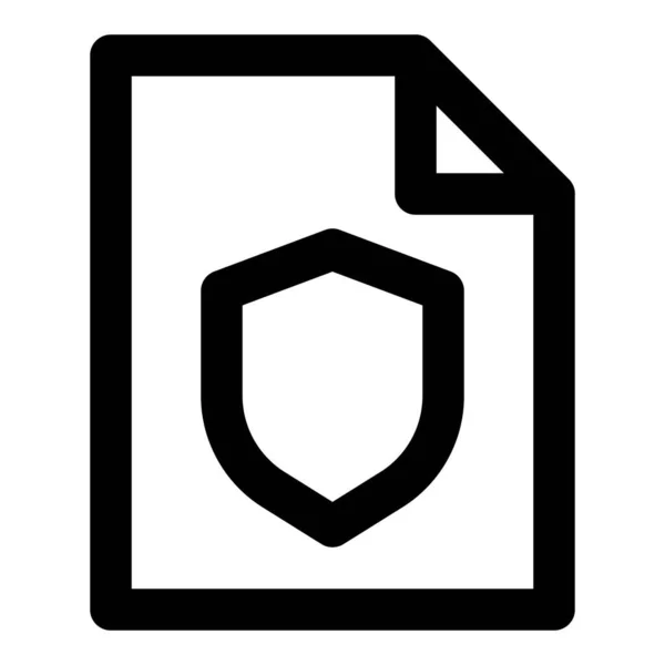 ファイルのセキュリティと保護に使用される暗号化 — ストックベクタ