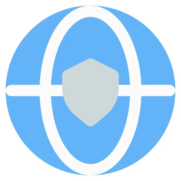 Beveiligd Netwerk Gegevensbescherming Cyberspace — Stockvector