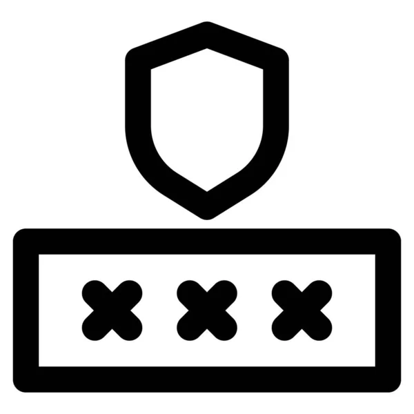 Unique Digit Code High Security — Stock Vector