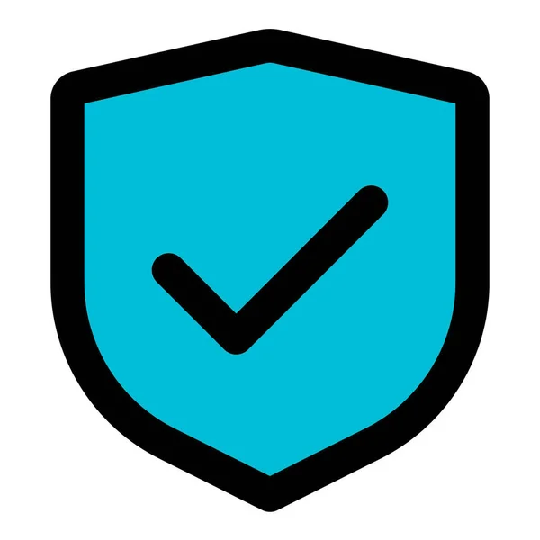 Privacy Shield Service Met Vertrouwde Beveiliging — Stockvector
