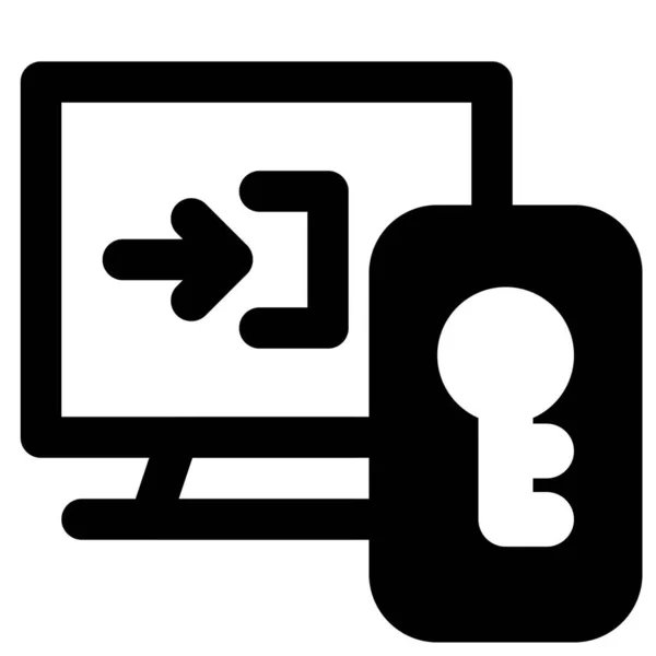 Authentification Deux Facteurs Utilisée Pour Protection Système — Image vectorielle