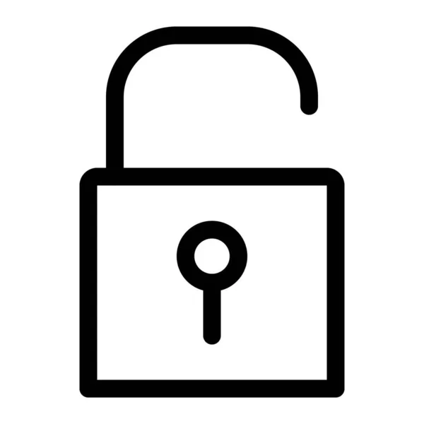 Desbloquear Seguridad Sistema Informático — Archivo Imágenes Vectoriales