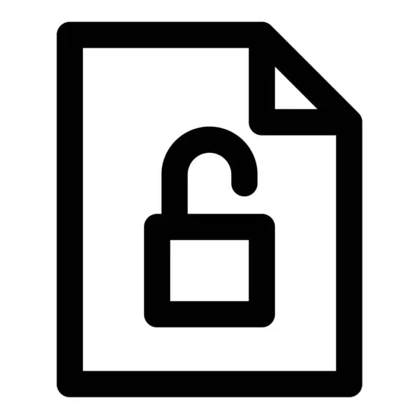 復号化またはアクセス可能なファイルデータ — ストックベクタ