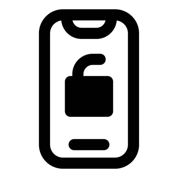 Разблокировать Смартфон Помощью Безопасного Пароля Высокое Качество Фото — стоковый вектор