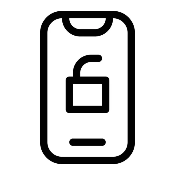 Разблокировать Смартфон Помощью Безопасного Пароля Высокое Качество Фото — стоковый вектор