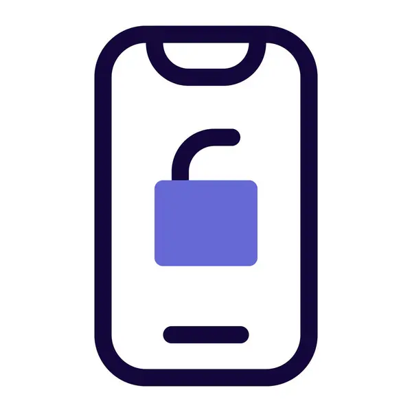 Ξεκλειδώσετε Smartphone Χρησιμοποιώντας Ασφαλή Κωδικό Πρόσβασης Υψηλής Ποιότητας Φωτογραφία — Διανυσματικό Αρχείο