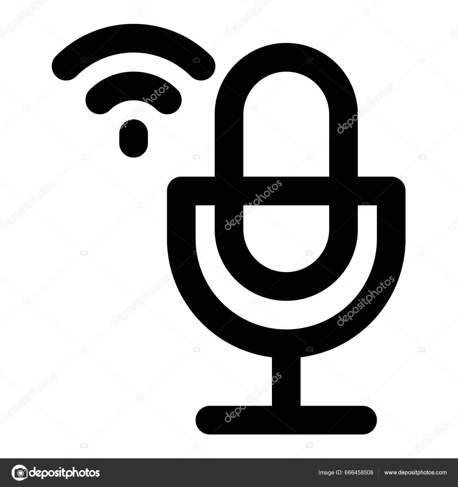 Microphone Gadget Records Sounds Stock Vector by 666458508