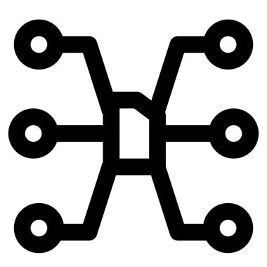 Ana karta bağlı mikro çipin yakın plan görüntüsü.