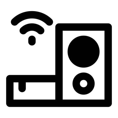 Hi-fi, kablosuz ses hoparlörü sistemi.