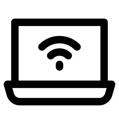 İnternet erişimi olan katlanabilir dizüstü bilgisayar.