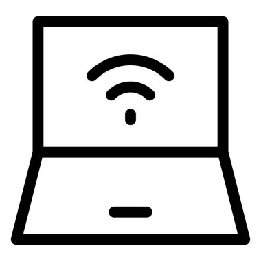 Kablosuz ağlı taşınabilir dizüstü bilgisayar.