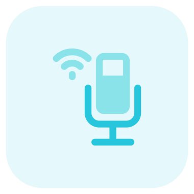 Kablosuz mikrofonla sesler yakalanıyor.