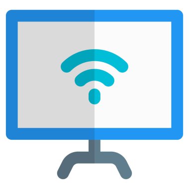 İş için internet bağlantılı masaüstü.