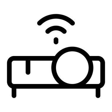 Toplantılarda çalışan projektör