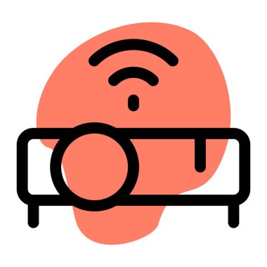 Sunumlar için öğrenciler tarafından kullanılan projektör