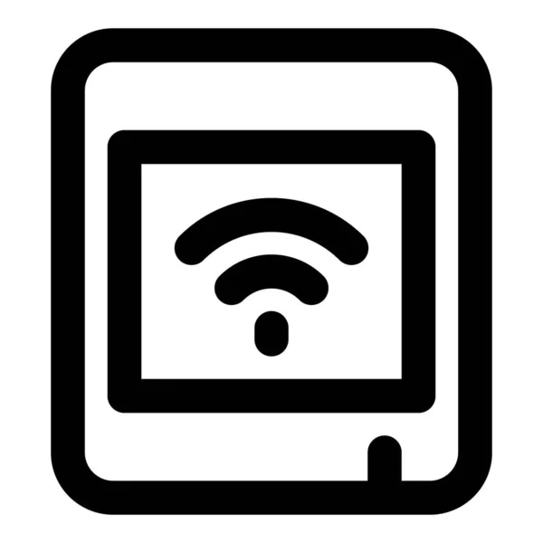 Détecteur Qualité Air Avec Connexion Internet — Image vectorielle