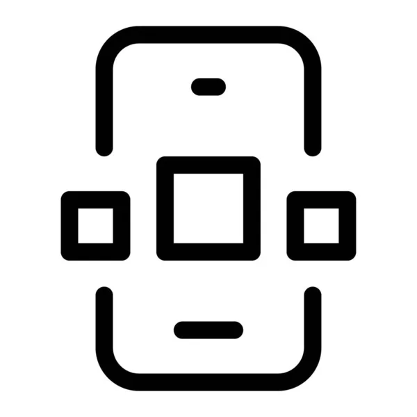 モバイル上で動作するように設計されたアプリケーション — ストックベクタ