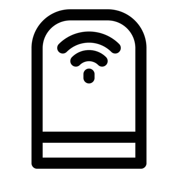 インターネット接続付きのハンズフリーオーディオ支援ガジェット — ストックベクタ
