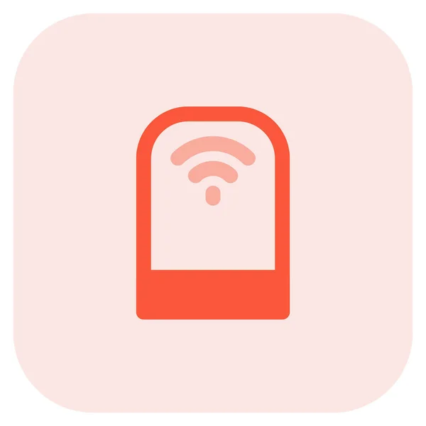 Gadget Asistencia Audio Manos Libres Con Conexión Internet — Vector de stock