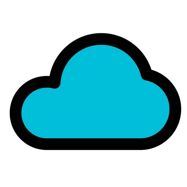 Struttura Archiviazione Cloud Dati Virtuali — Vettoriale Stock