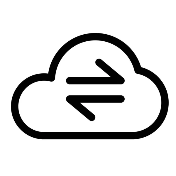Facile Transférer Des Données Stockage Cloud — Image vectorielle