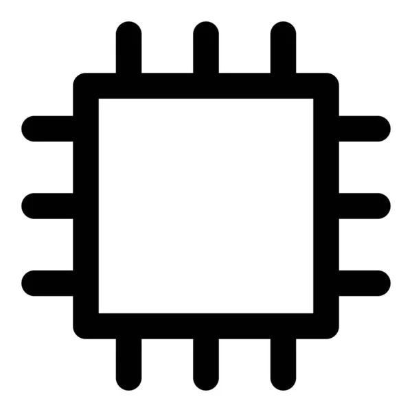 Drahtlose Mikrochips Eine Gerätesteuerung — Stockvektor