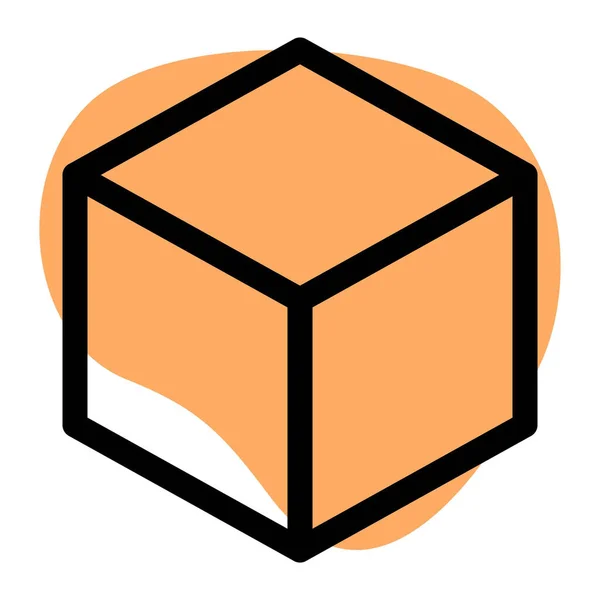 Cyber Cube Utilisé Pour Protéger Contre Les Risques — Image vectorielle